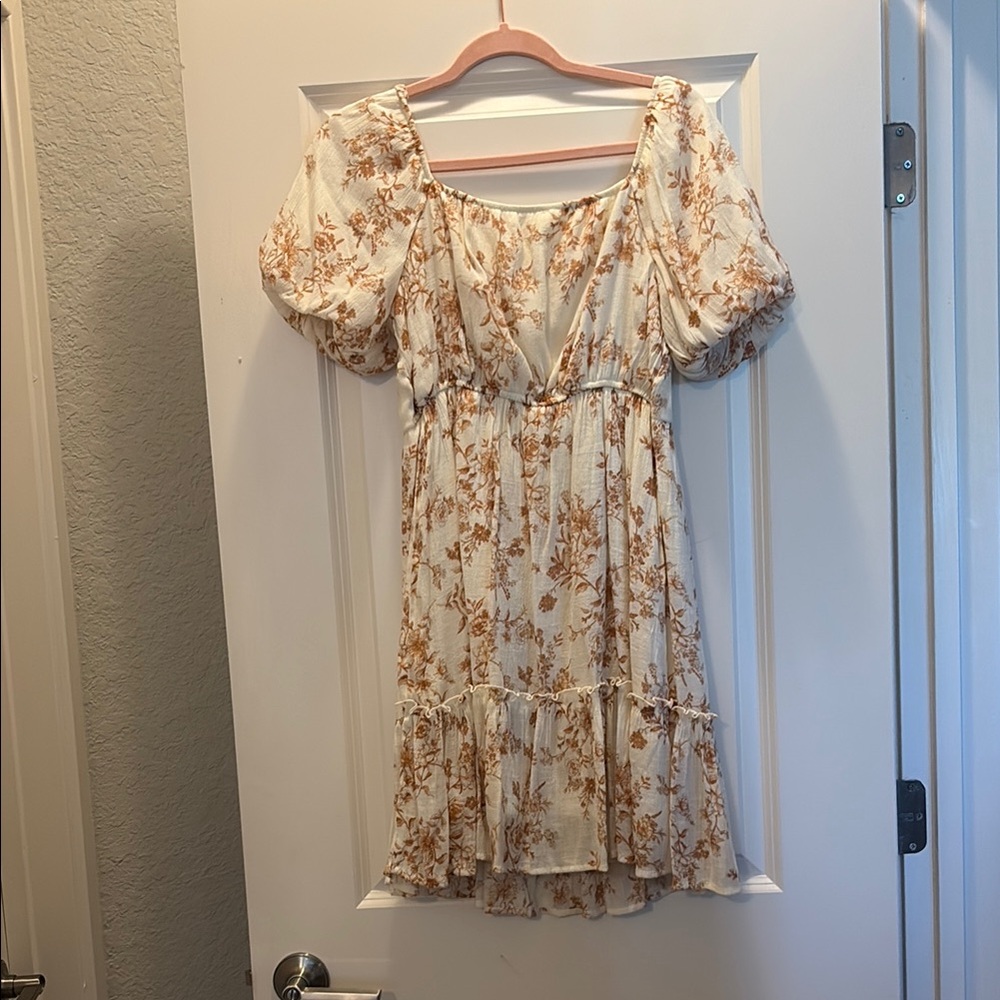 Floral Puff Sleeve Dress - Picture 5 of 5